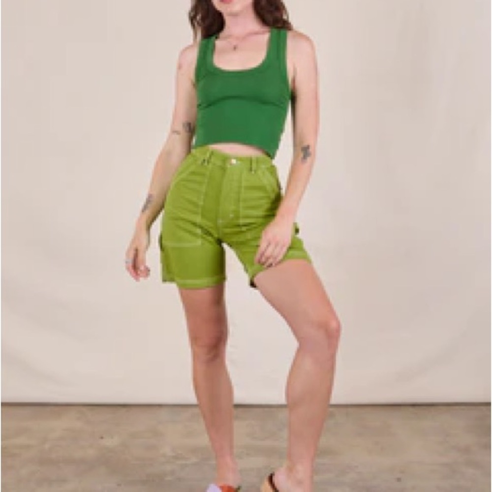 Big Bud Press Carpenter Shorts in Gross Green